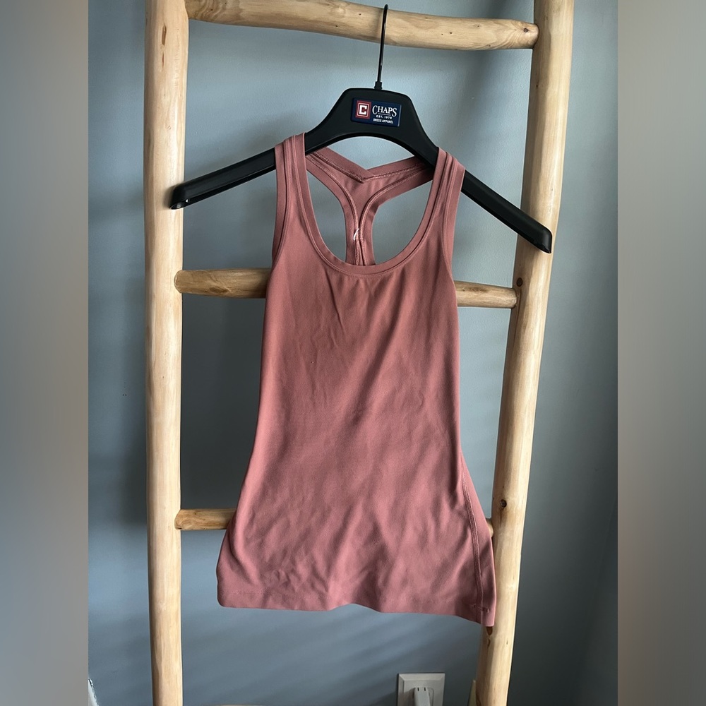 Lululemon cool racer back tank top. Color is spiced chai.